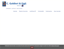 Tablet Screenshot of galdieripetroli.it